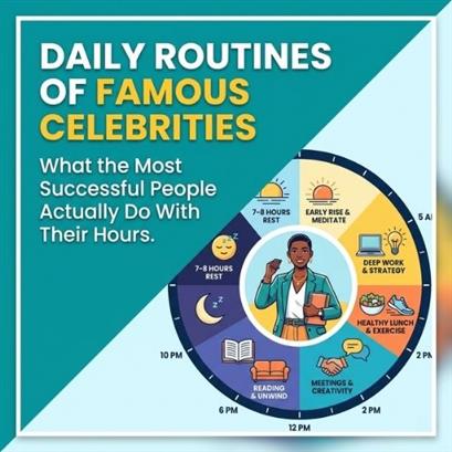 Daily Routines of Famous Celebrities — What the Most Successful People Actually Do With Their Hours